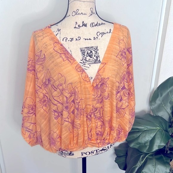 Free People One Dance Floral Print Blouse - Picture 4 of 12